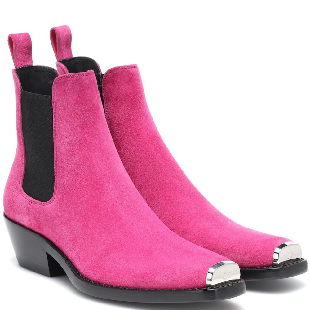 Calvin Klein 205W39NYC PINK Suede Boots